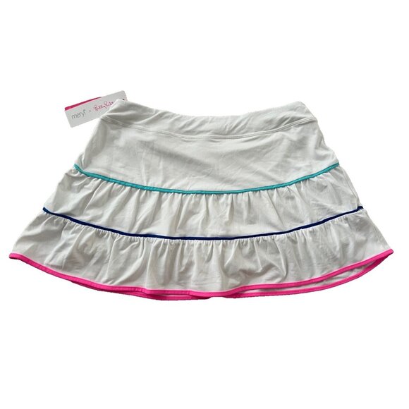 Lilly Pulitzer Meryl Peachy Luxletic UPF 50+ Skort White ( L ) - Picture 5 of 5